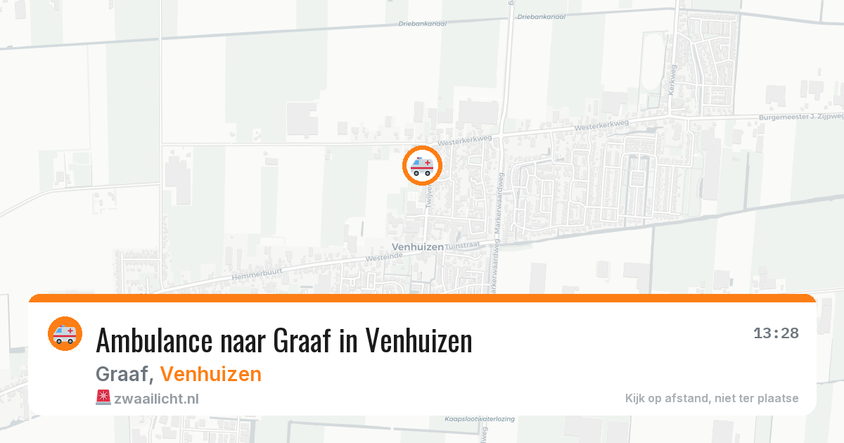 Ambulance naar Graaf in Venhuizen — 31 mei 2026