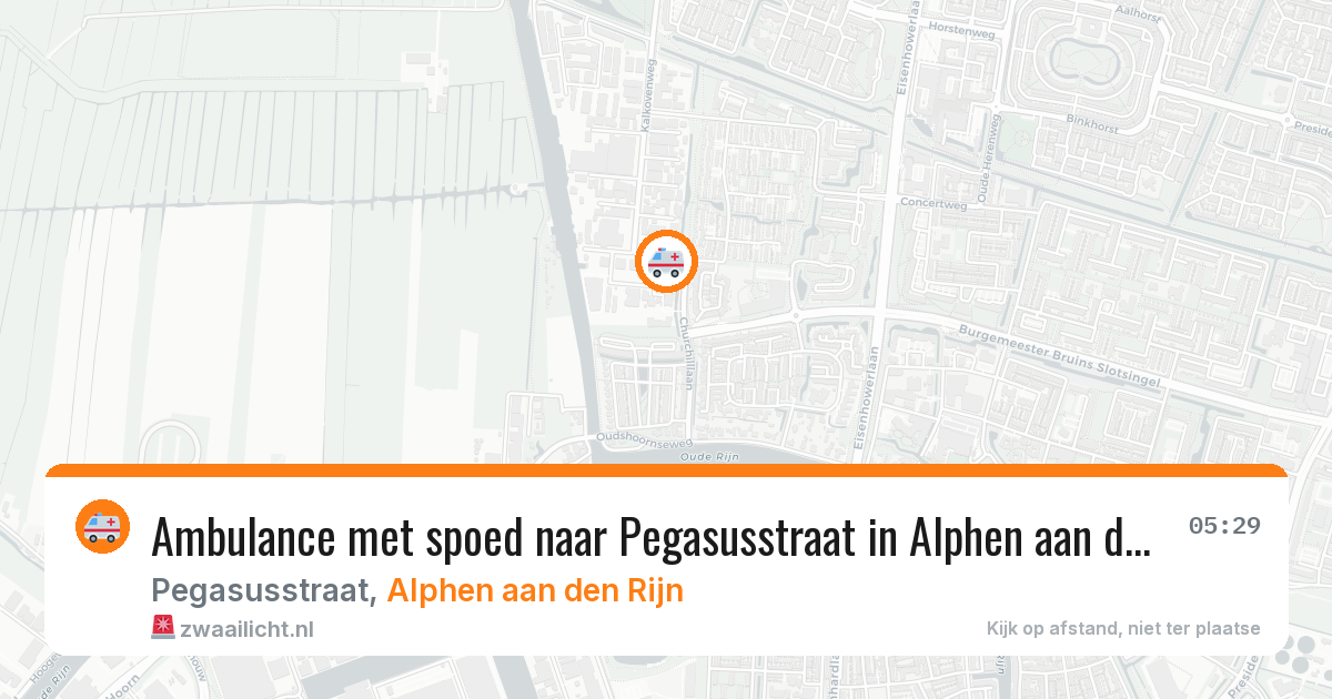 Ambulance met spoed naar Pegasusstraat in Alphen aan den Rijn — 28 jan 2026
