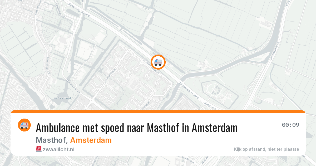 Ambulance met spoed naar Masthof in Amsterdam — 29 jun 2026