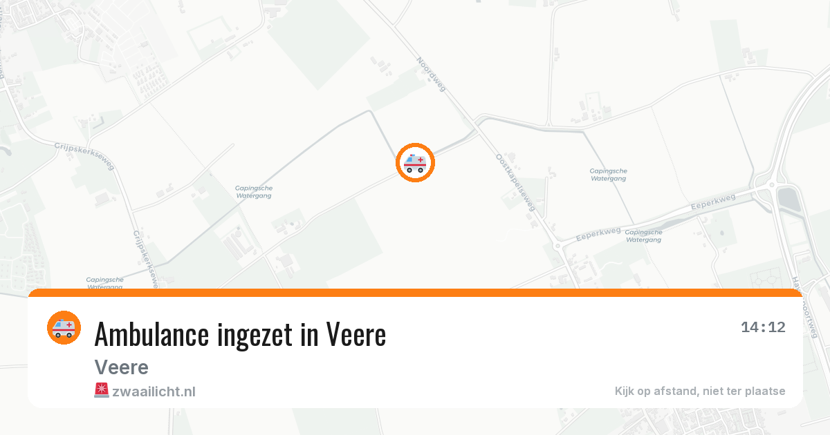Ambulance ingezet in Veere — 12 jun 2026