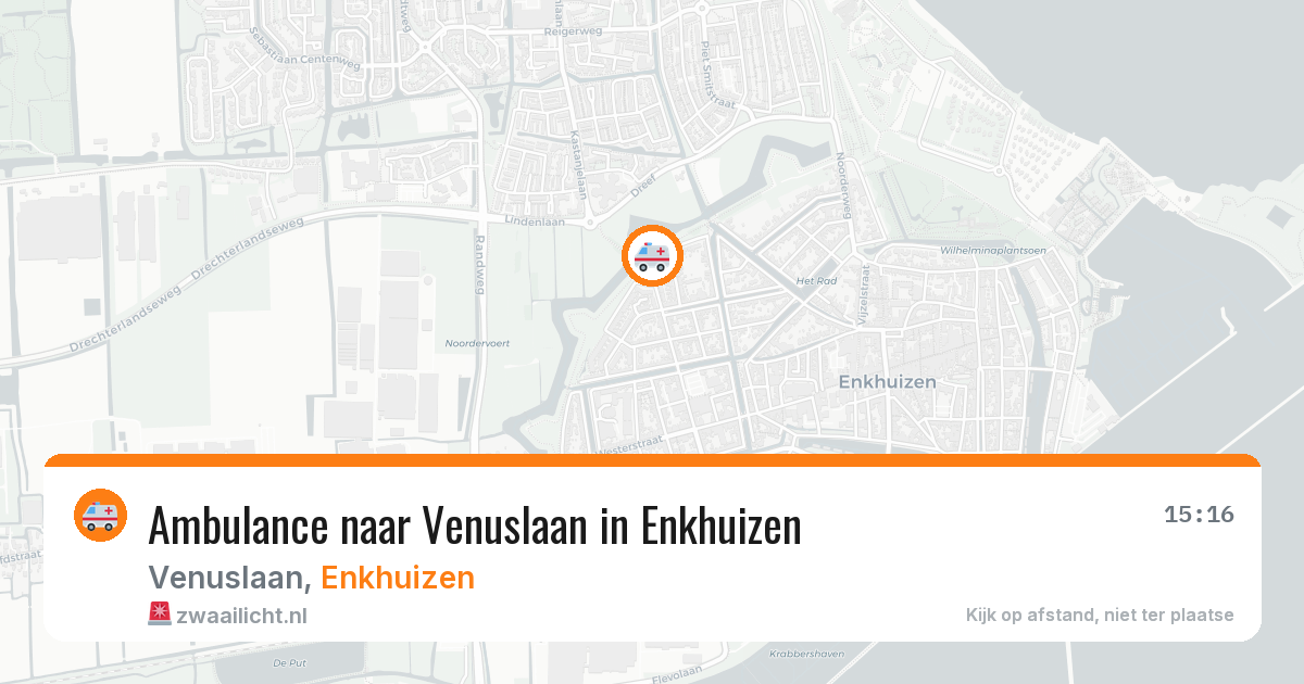 Ambulance naar Venuslaan in Enkhuizen — 7 jul 2026