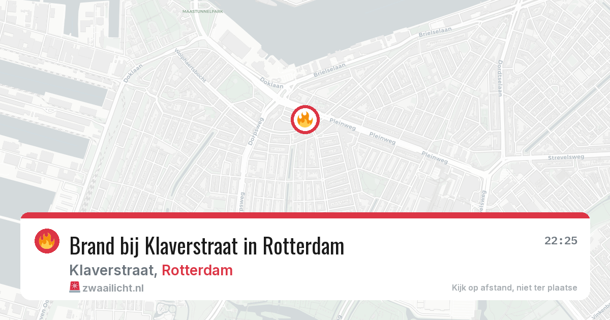 Brand bij Klaverstraat in Rotterdam — 24 mei 2026
