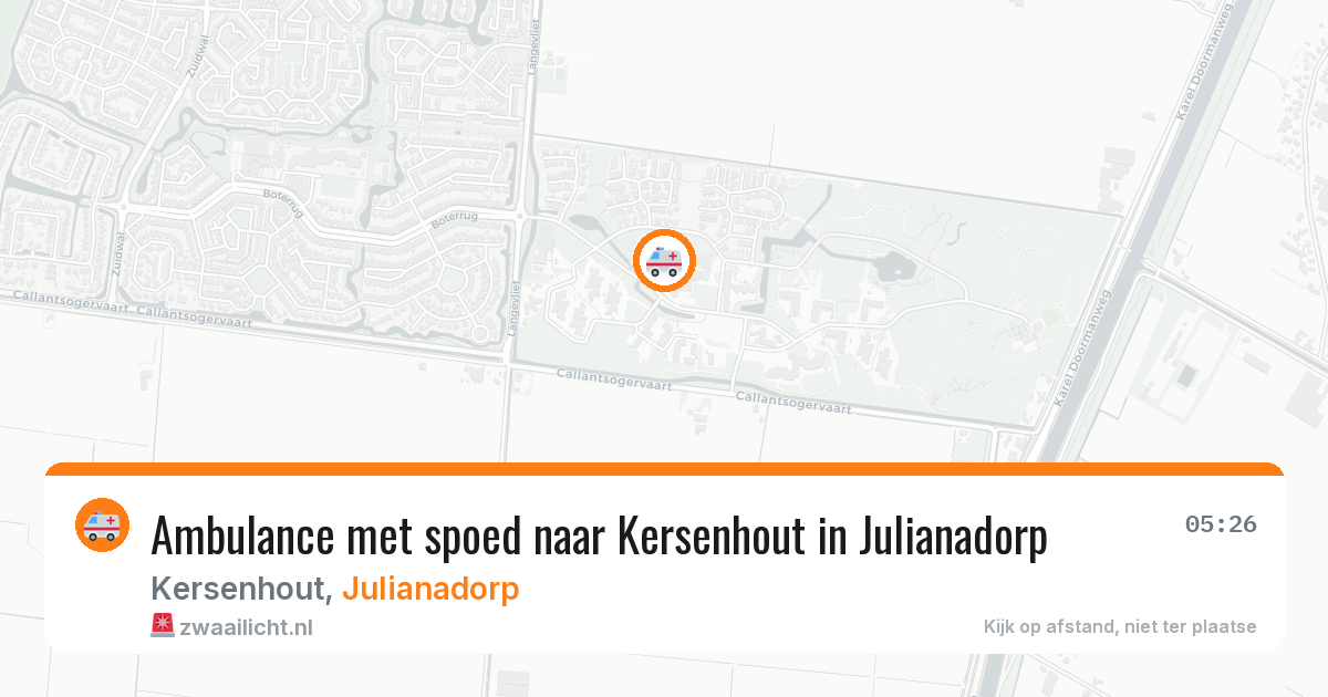 Ambulance met spoed naar Kersenhout in Julianadorp — 27 mei 2026
