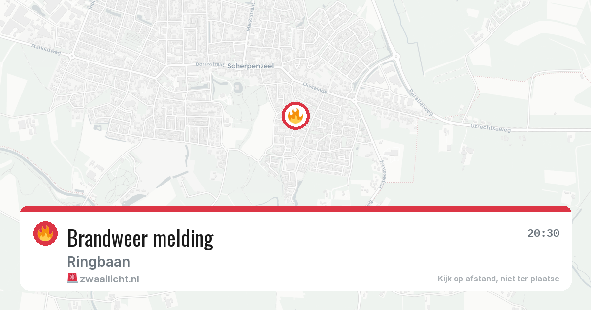 Brandweer melding — 2 mei 2026
