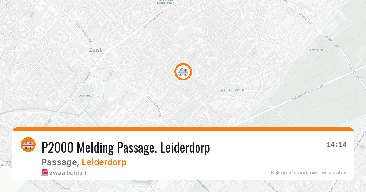 P2000 Melding Passage, Leiderdorp — 8 feb 2026