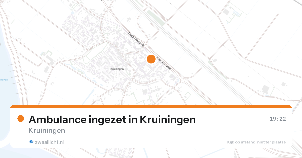 Ambulance ingezet in Kruiningen — 28 aug 2026