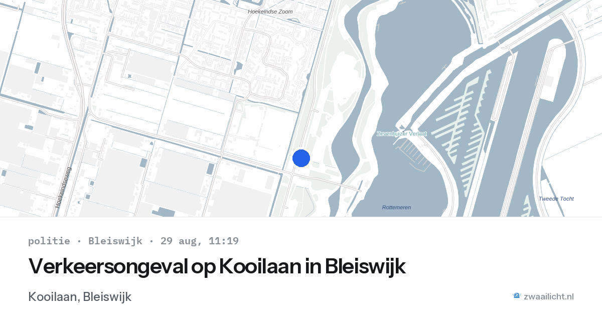 Verkeersongeval op Kooilaan in Bleiswijk — 29 aug 2026