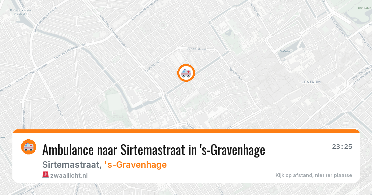 Ambulance naar Sirtemastraat in 's-Gravenhage — 28 mei 2026