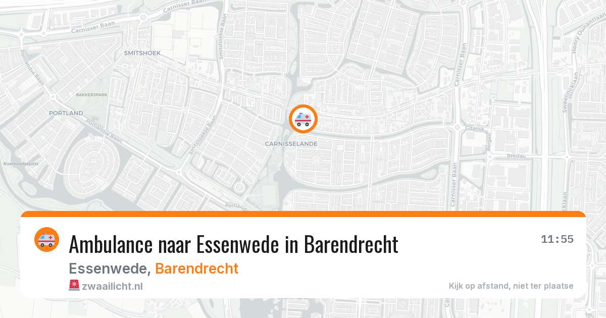 Ambulance naar Essenwede in Barendrecht — 1 aug 2026