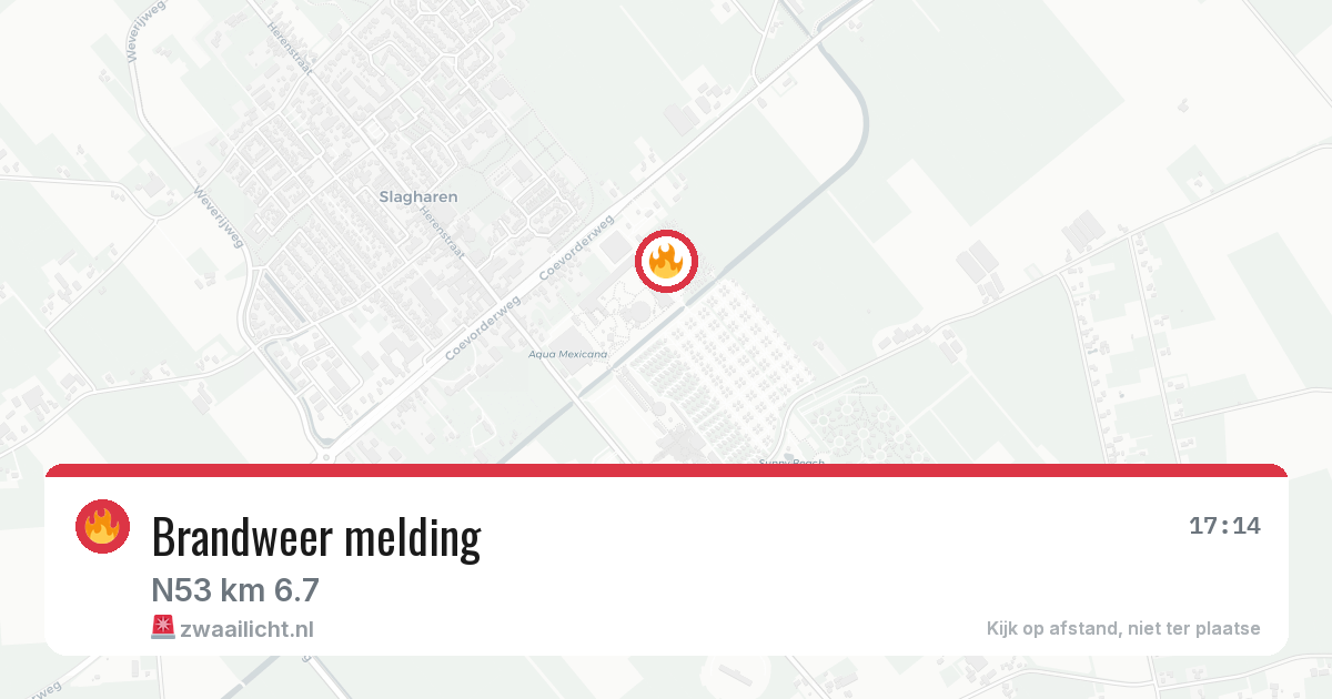 Brandweer melding — 4 jun 2026 | 🚨 Zwaailicht.nl