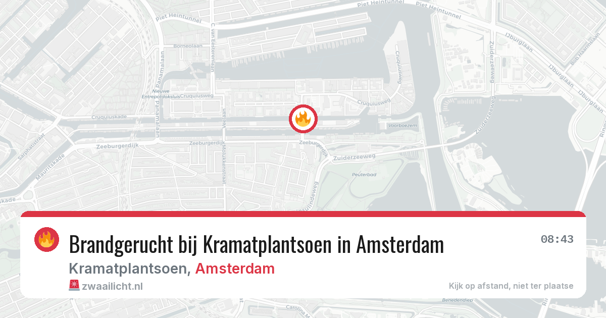 Brandgerucht bij Kramatplantsoen in Amsterdam — 11 mei 2026