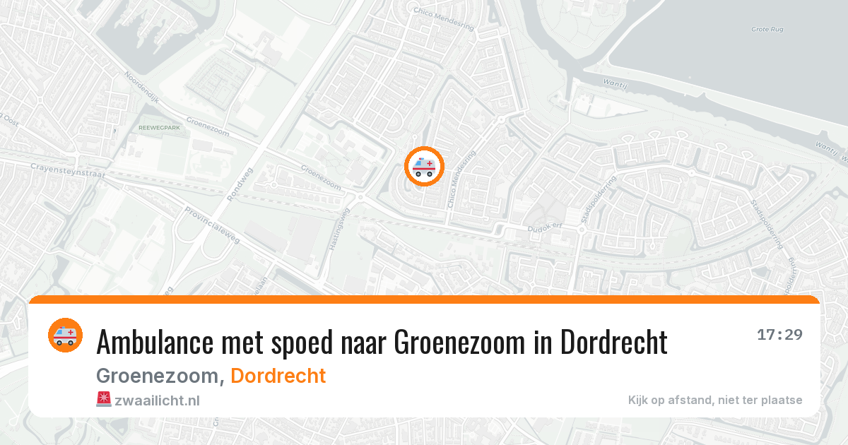 Ambulance met spoed naar Groenezoom in Dordrecht — 30 mrt 2026