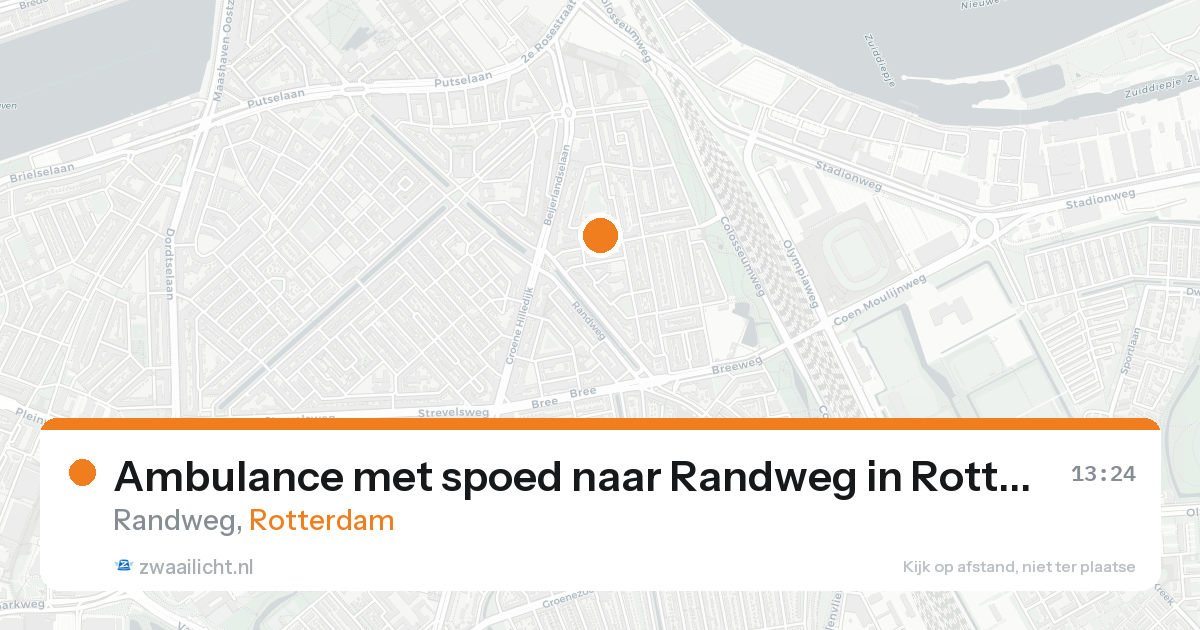 Ambulance met spoed naar Randweg in Rotterdam — 21 aug 2026