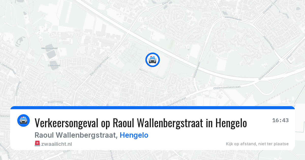Verkeersongeval op Raoul Wallenbergstraat in Hengelo — 18 mei 2026