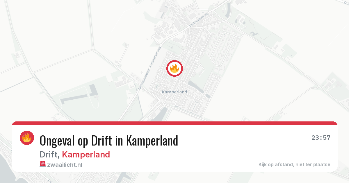 Ongeval op Drift in Kamperland — 29 apr 2026