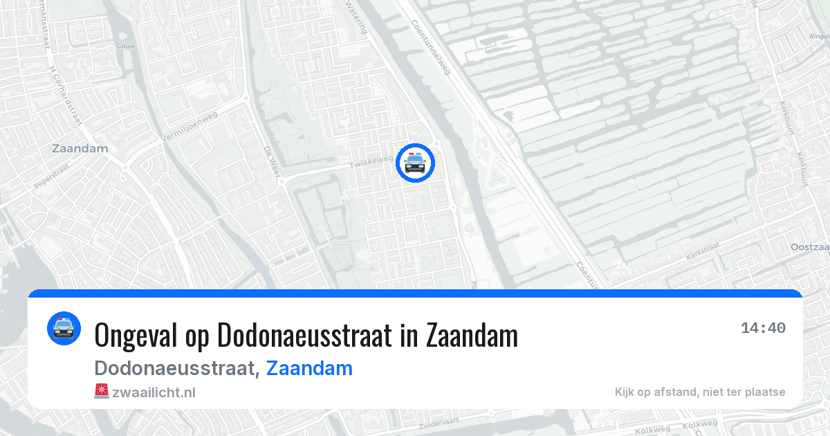 Ongeval op Dodonaeusstraat in Zaandam — 29 jun 2026