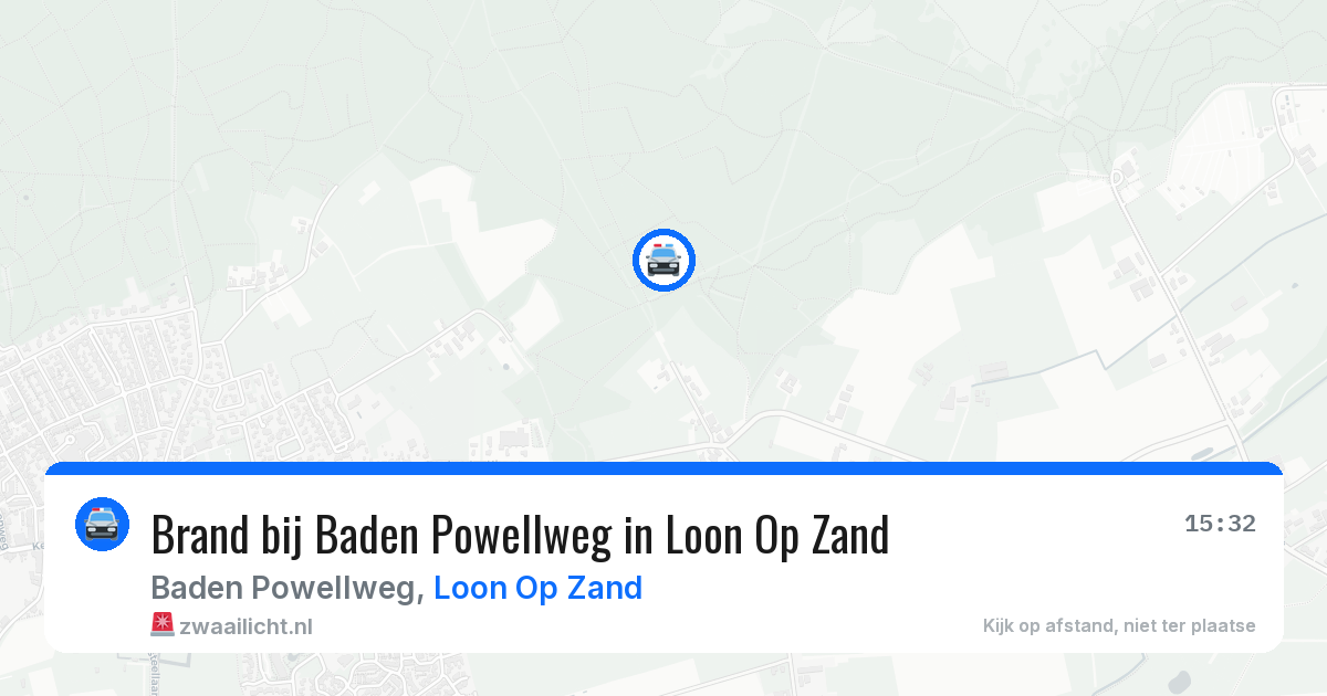 Brand bij Baden Powellweg in Loon Op Zand — 29 jan 2026