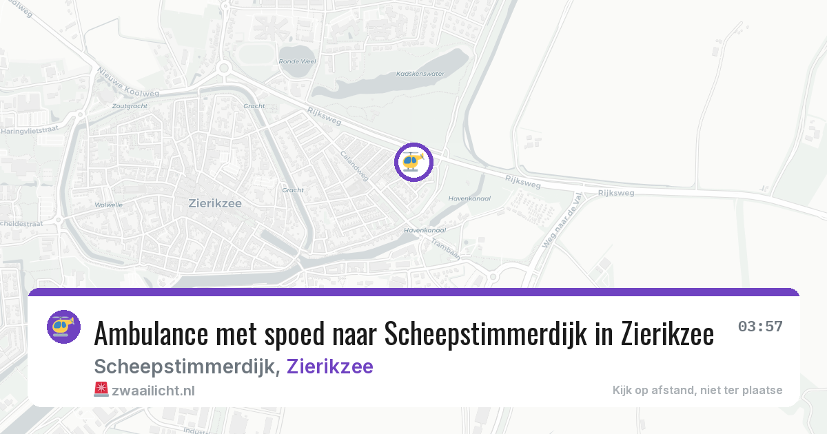Ambulance met spoed naar Scheepstimmerdijk in Zierikzee — 23 jun 2026