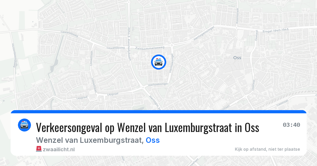Verkeersongeval op Wenzel van Luxemburgstraat in Oss — 14 jun 2026