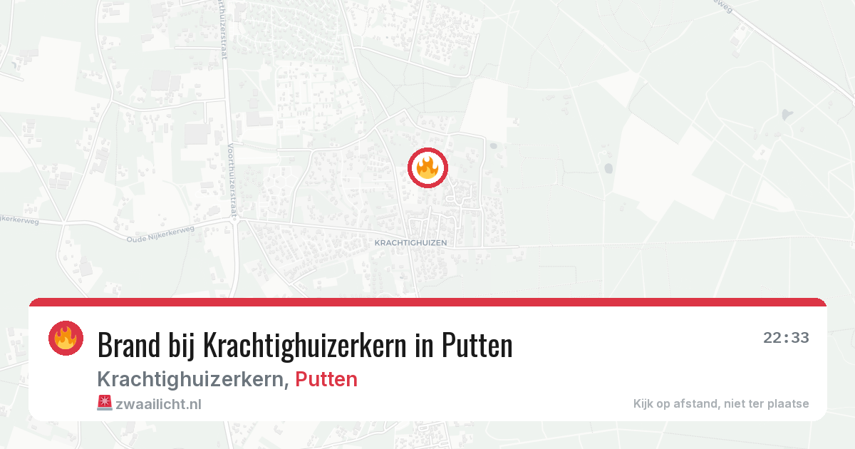 Brand bij Krachtighuizerkern in Putten — 16 jul 2026