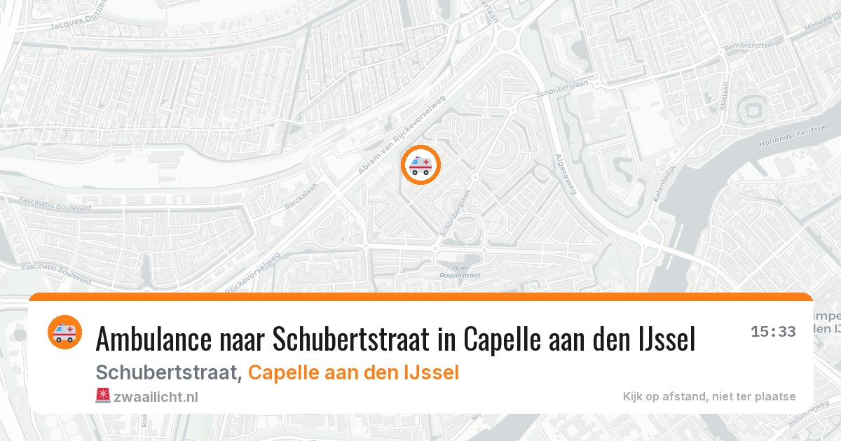 Ambulance naar Schubertstraat in Capelle aan den IJssel — 17 jun 2026