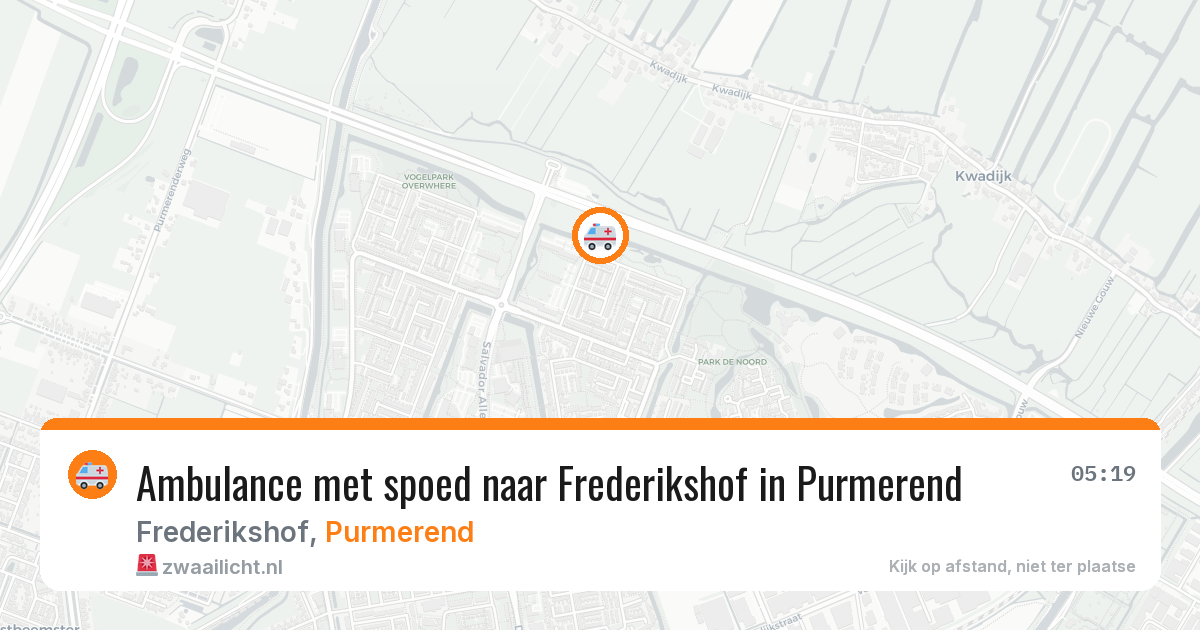 Ambulance met spoed naar Frederikshof in Purmerend — 6 mei 2026
