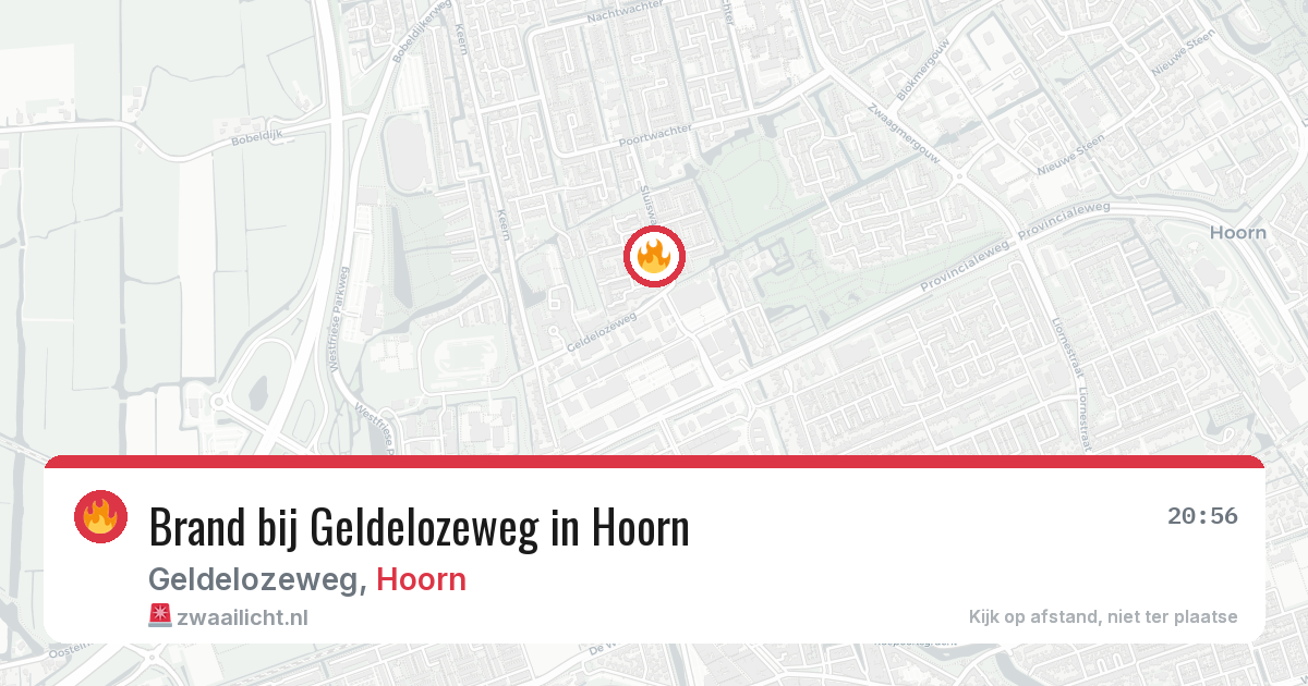 Brand bij Geldelozeweg in Hoorn — 1 mei 2026