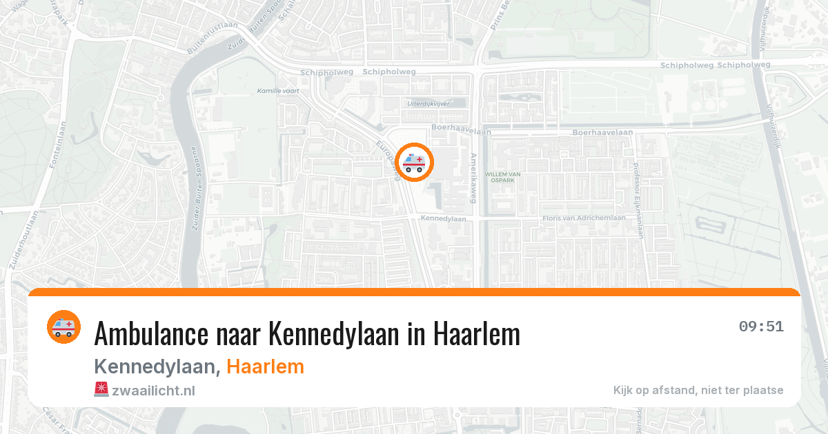 Ambulance naar Kennedylaan in Haarlem — 14 mei 2026