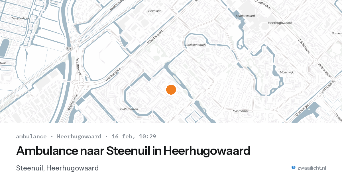 Ambulance naar Steenuil in Heerhugowaard — 16 feb 2026