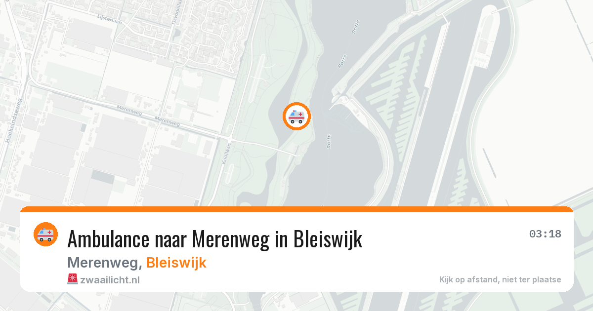 Ambulance naar Merenweg in Bleiswijk — 30 jan 2026