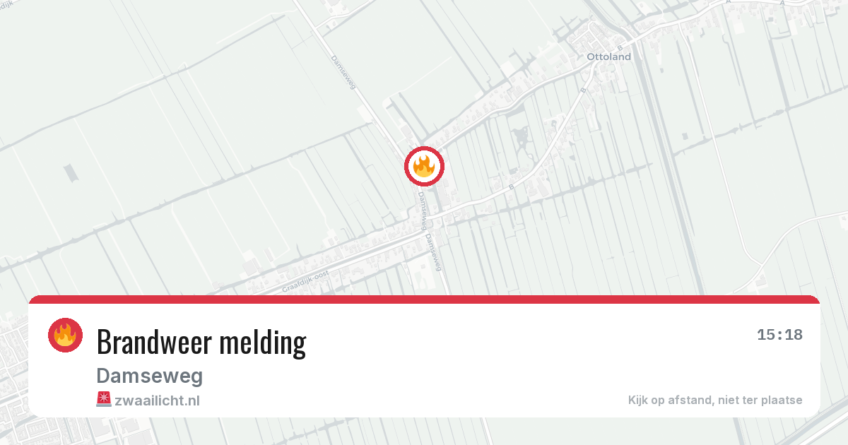 Brandweer melding — 2 mei 2026