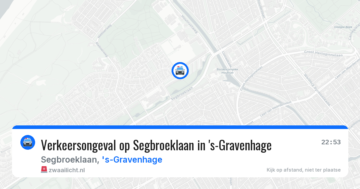Verkeersongeval op Segbroeklaan in 's-Gravenhage — 5 jul 2026