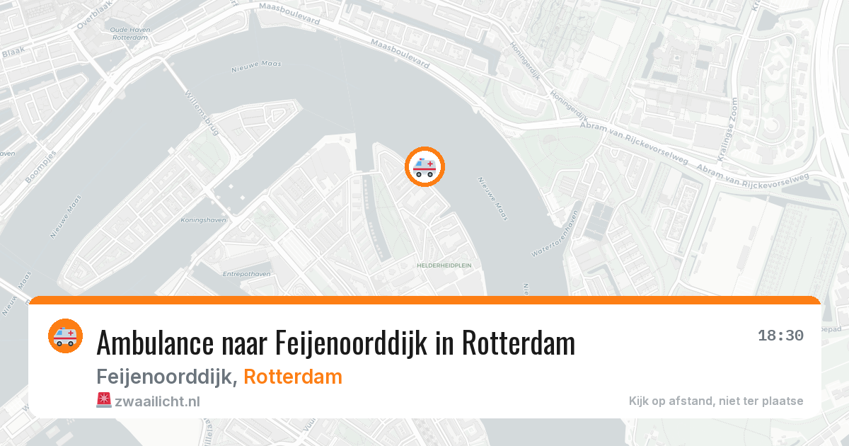 Ambulance naar Feijenoorddijk in Rotterdam — 12 mei 2026