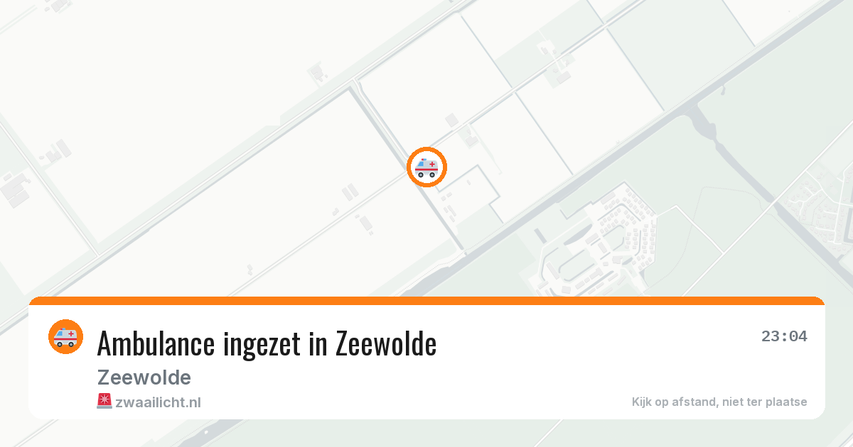 Ambulance ingezet in Zeewolde — 5 aug 2026