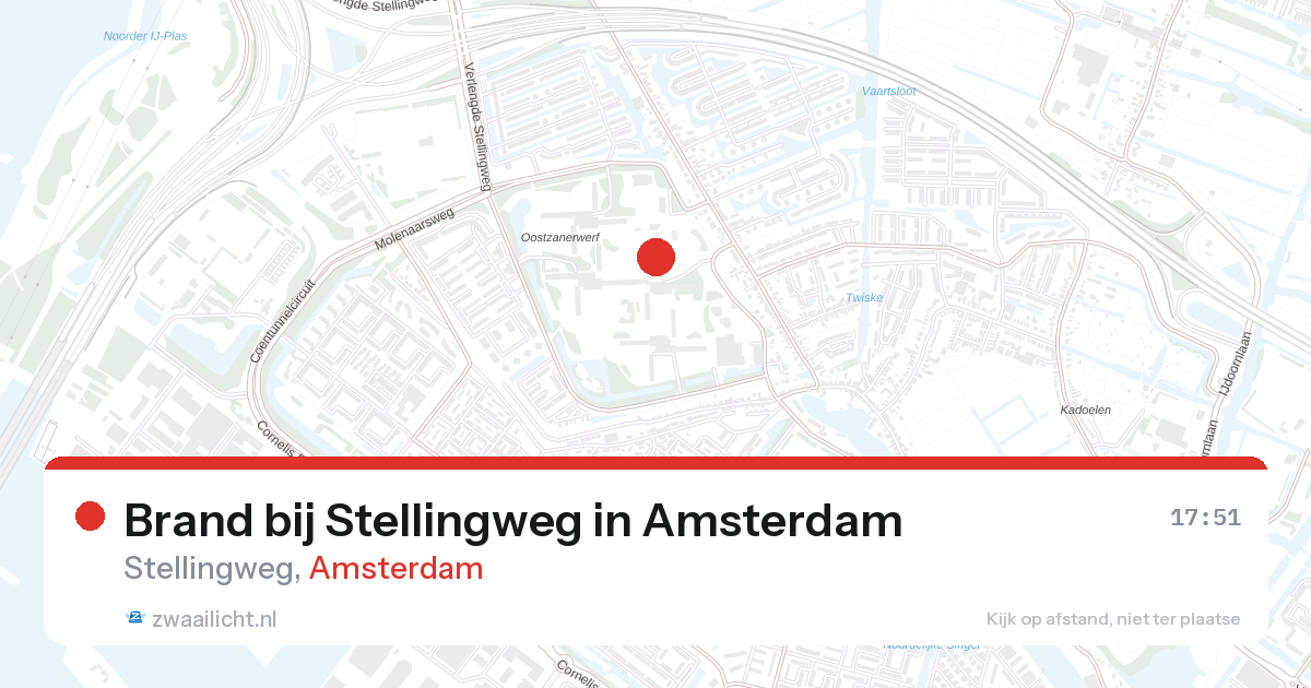 Brand bij Stellingweg in Amsterdam — 27 aug 2026