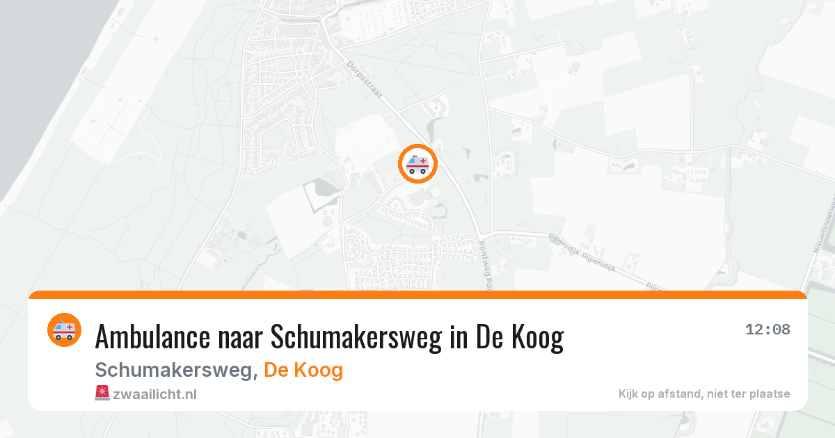 Ambulance naar Schumakersweg in De Koog — 4 aug 2026