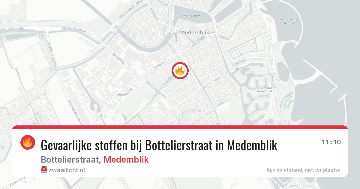 Gevaarlijke stoffen bij Bottelierstraat in Medemblik — 9 jun 2026