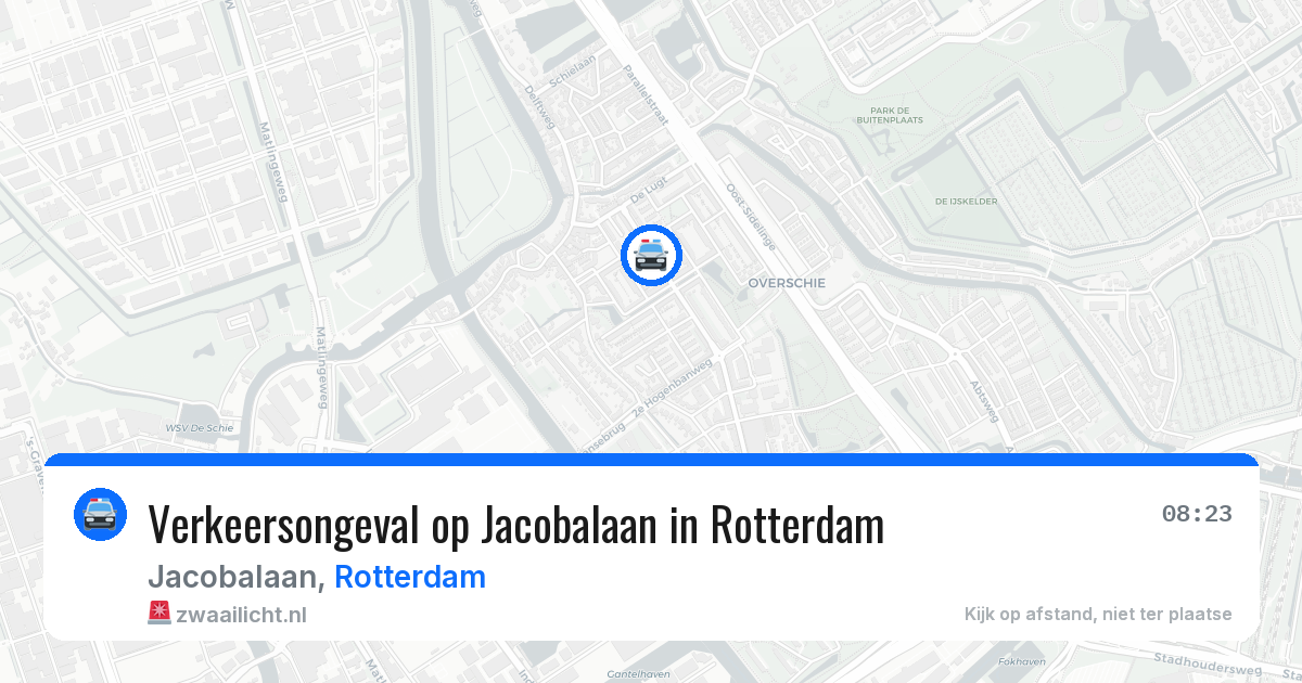 Verkeersongeval op Jacobalaan in Rotterdam — 17 apr 2026