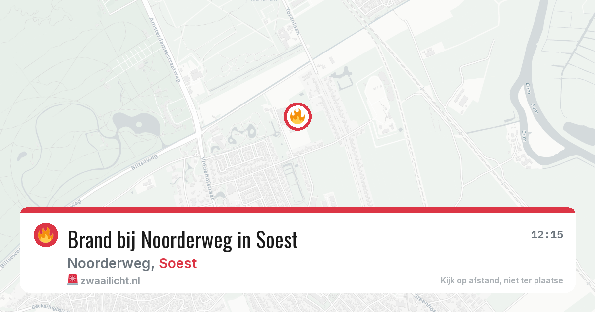 Brand bij Noorderweg in Soest — 7 jun 2026