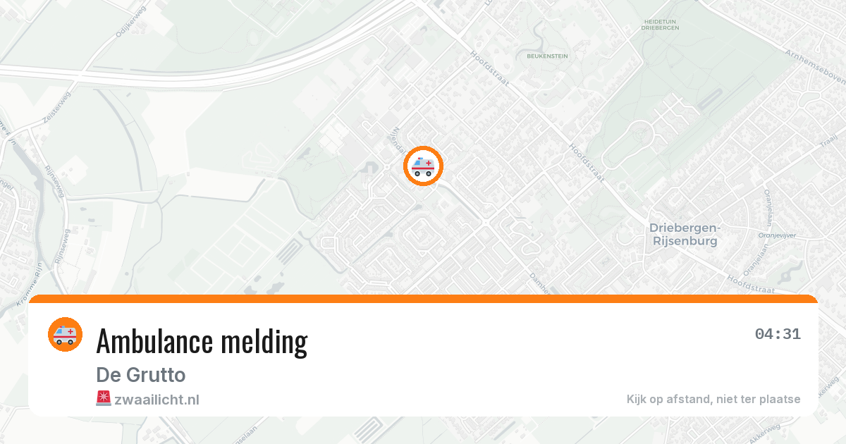 Ambulance melding — 6 apr 2026