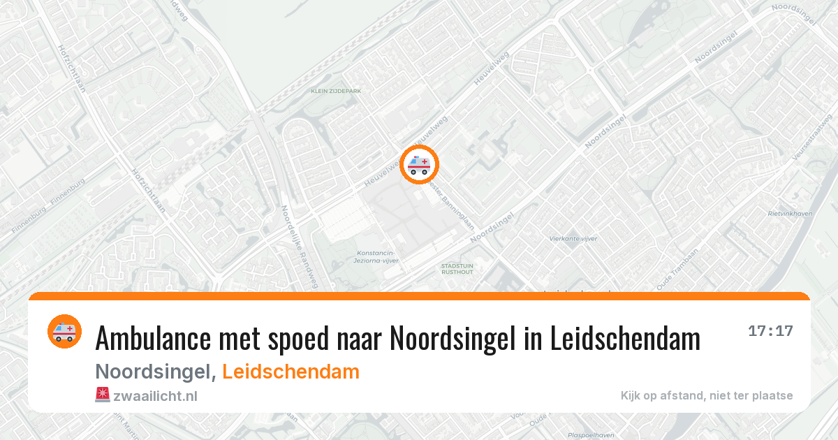Ambulance met spoed naar Noordsingel in Leidschendam — 24 apr 2026