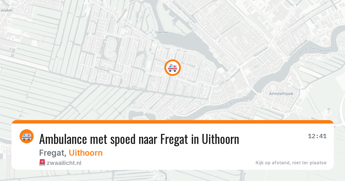 Ambulance met spoed naar Fregat in Uithoorn — 9 jun 2026