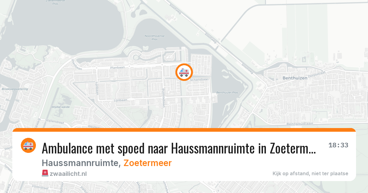 Ambulance met spoed naar Haussmannruimte in Zoetermeer — 18 jan 2026