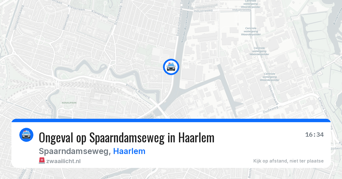 Ongeval op Spaarndamseweg in Haarlem — 23 mrt 2026