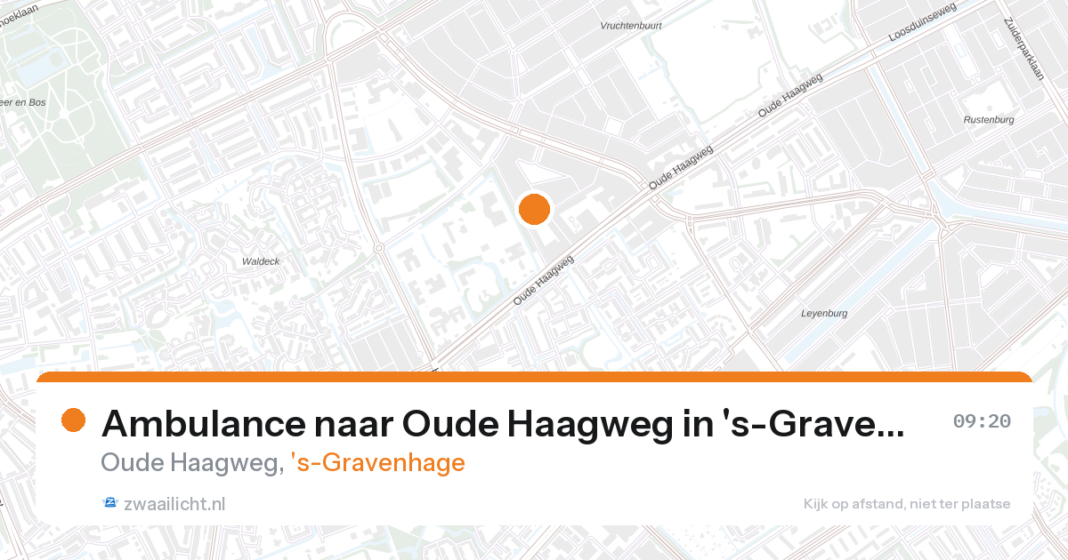 Ambulance naar Oude Haagweg in 's-Gravenhage — 28 aug 2026