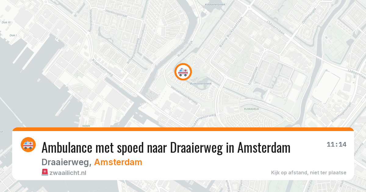 Ambulance met spoed naar Draaierweg in Amsterdam — 25 jun 2026