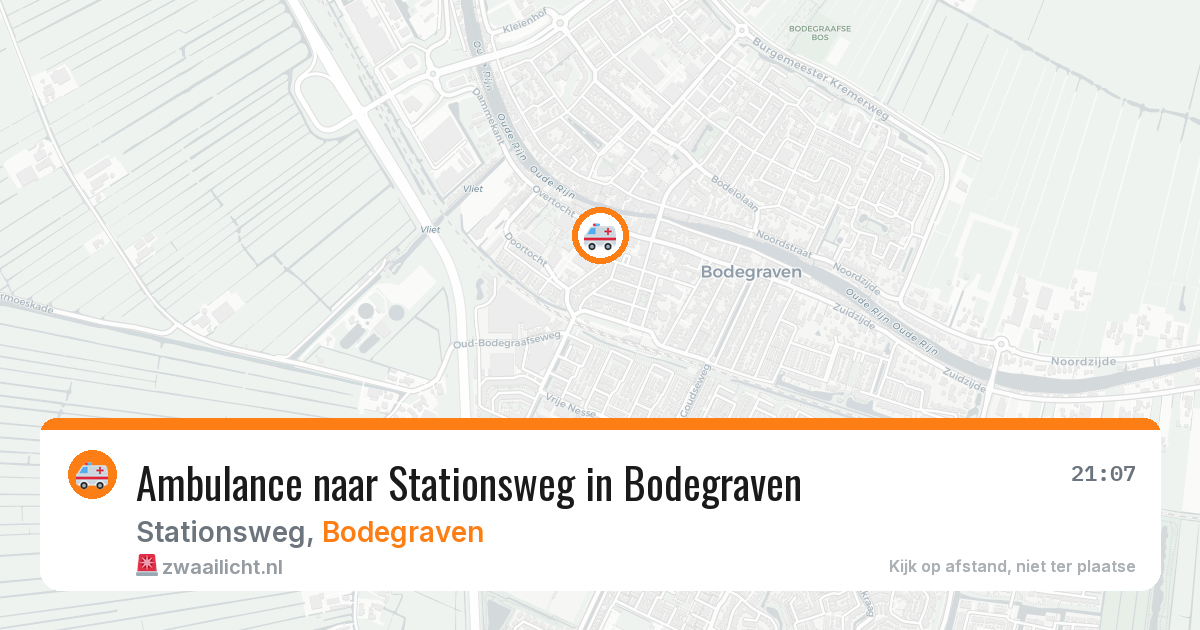 Ambulance naar Stationsweg in Bodegraven — 12 jul 2026