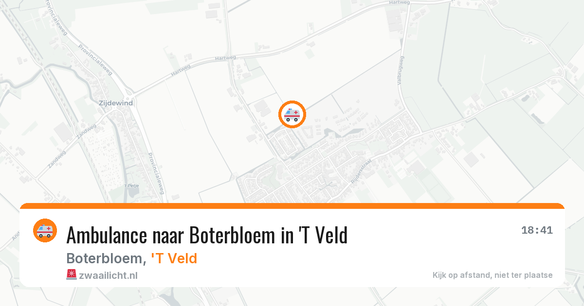 Ambulance naar Boterbloem in 'T Veld — 4 apr 2026