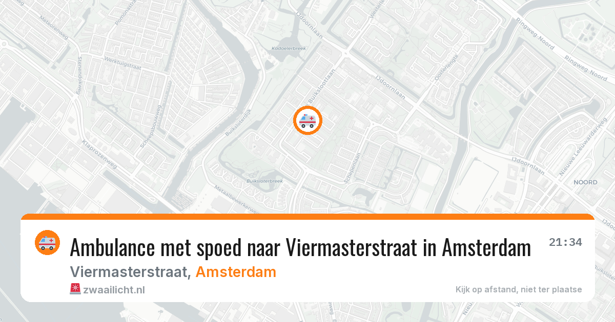 Ambulance met spoed naar Viermasterstraat in Amsterdam — 18 jun 2026