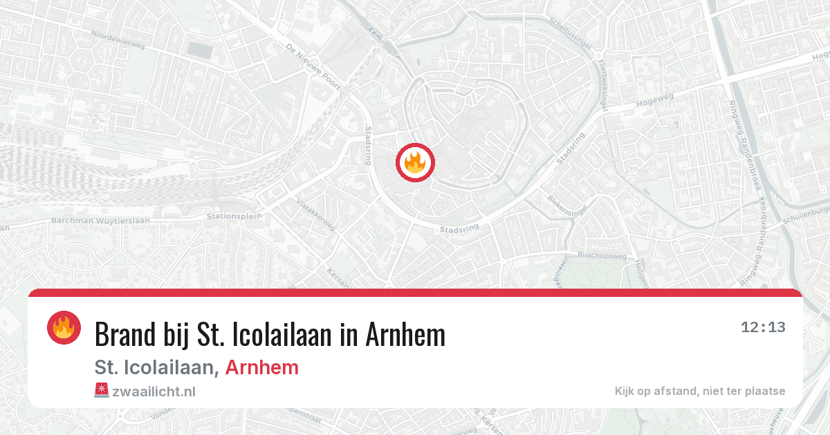 Brand bij St. Icolailaan in Arnhem — 15 mrt 2026